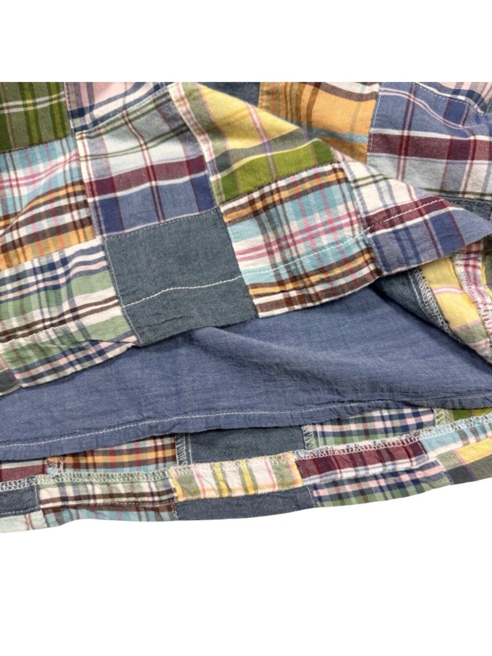 Vintage Y2K Tommy Hilfiger Madras Plaid Patchwork Sundress 2 Cottage - Picture 10 of 15